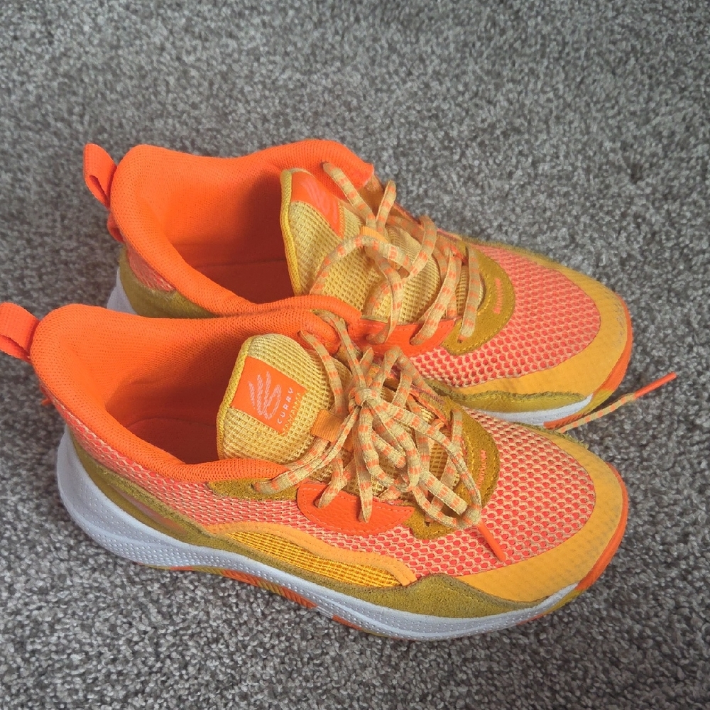 Under Armour Kids Sneakers in Orange and Yellow